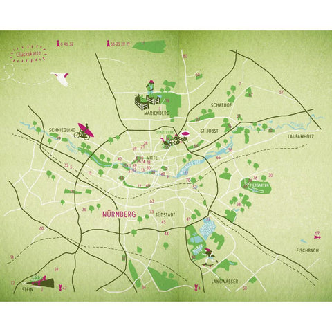 Grüne Glücksorte in Nürnberg