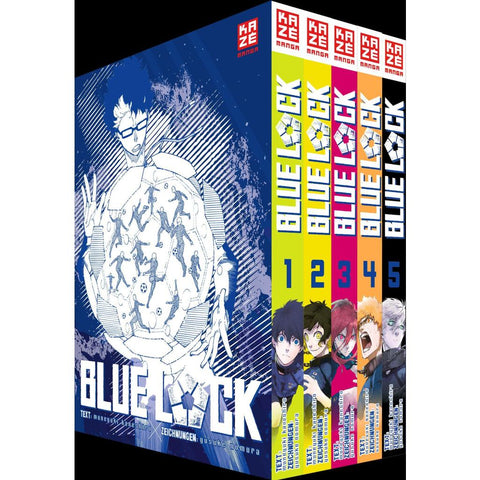 Blue Lock - Band 1-5 im Sammelschuber