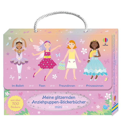 Meine glitzernden Anziehpuppen-Stickerbücher mini: Im Ballett, Feen, Freundinnen und Prinzessinnen
