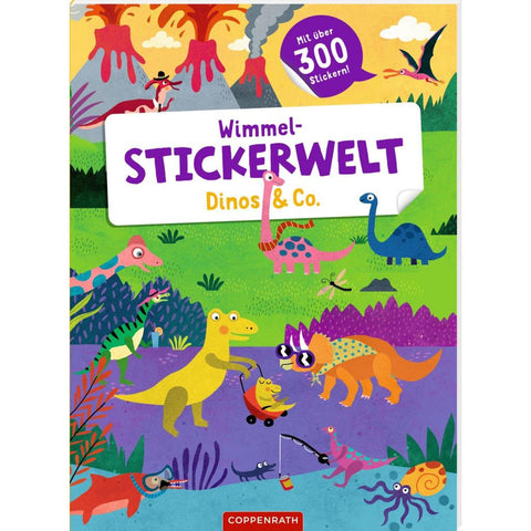 Wimmel-Stickerwelt - Dinos & Co.