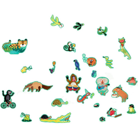 Wimmel-Stickerwelt - Im Dschungel