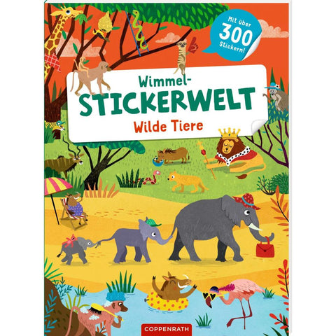 Wimmel-Stickerwelt - Wilde Tiere