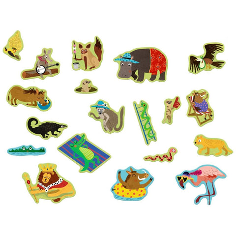 Wimmel-Stickerwelt - Wilde Tiere