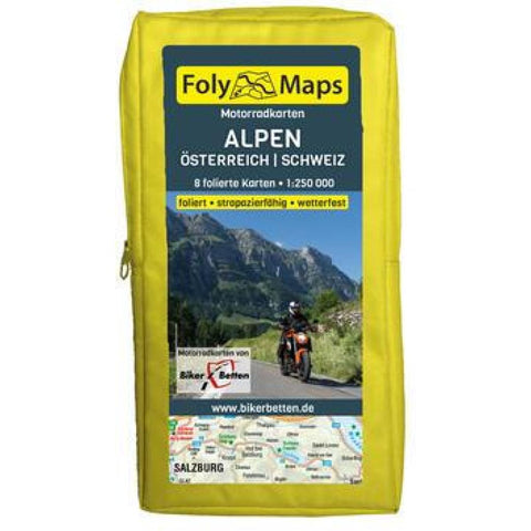 FolyMaps Motorradkarten Alpen Österreich Schweiz
