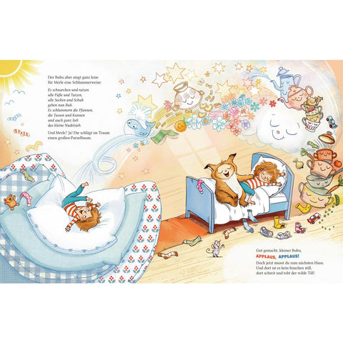 Der kleine Bubu. Mittagsschlaf ganz schnell und fix? Der Bubu, der kennt alle Tricks!