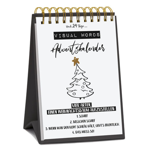 Tisch-Adventskalender 'Visual Words'