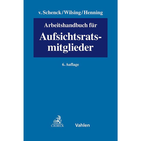 Arbeitshandbuch für Aufsichtsratsmitglieder