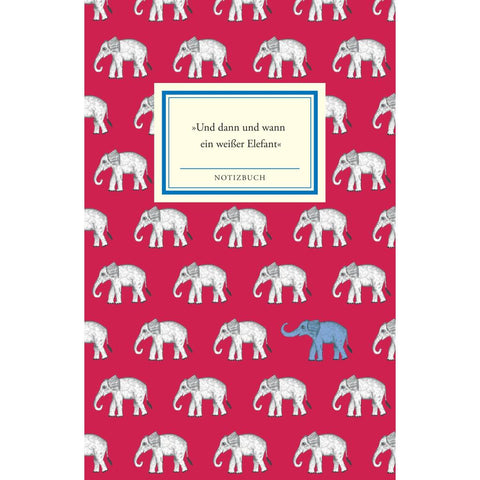 Notizbuch Insel-Bücherei 'Und dann und wann ein weißer Elefant'