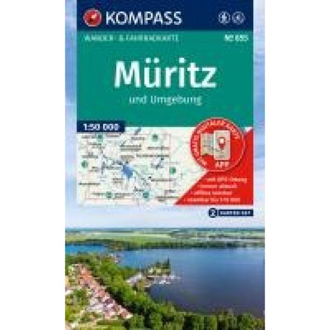 KOMPASS Wanderkarten-Set 855 Müritz und Umgebung (2 Karten) 1:50.000