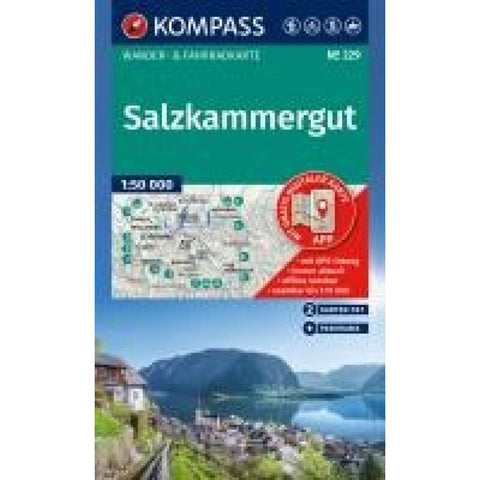 KOMPASS Wanderkarten-Set 229 Salzkammergut (2 Karten) 1:50.000