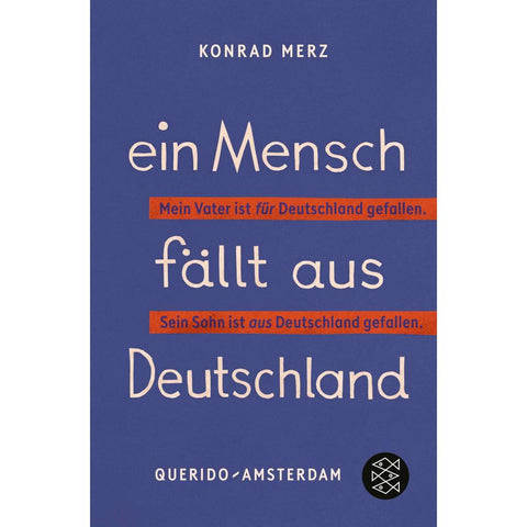 Ein Mensch fällt aus Deutschland