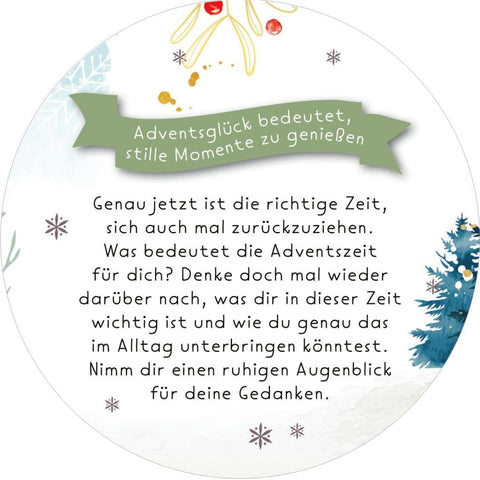 Adventskalender in der Dose. Adventsglück für dich
