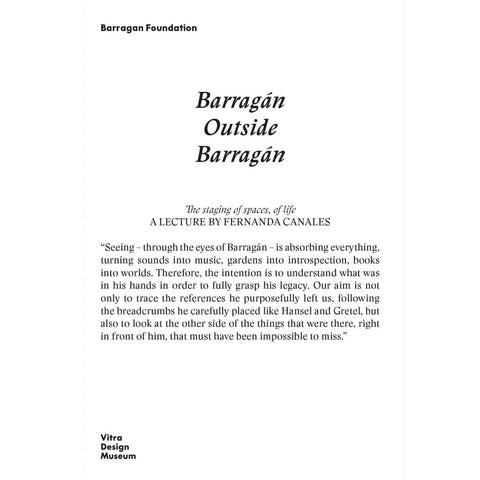 Barragán outside Barragán