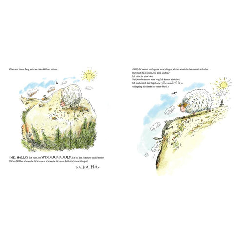 Wolf Grau hat gute Laune