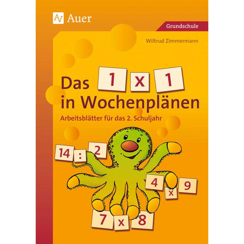 Das 1 x 1 in Wochenplänen, Klasse 2