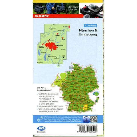 BVA ADFC Regionalkarte München und Umgebung 1:75.000
