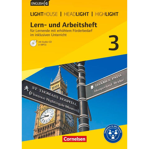 English G Lighthouse / English G Headlight / English G Highlight  3: 7. Schuljahr. Arbeitsheft mit Audio-CD f