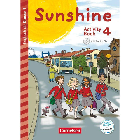 Sunshine - Early Start Edition 4. Schuljahr - Neubearbeitung und Nordrhein-Westfalen - Activity Book mit Audio-CD, Minibildkarten und Faltbox