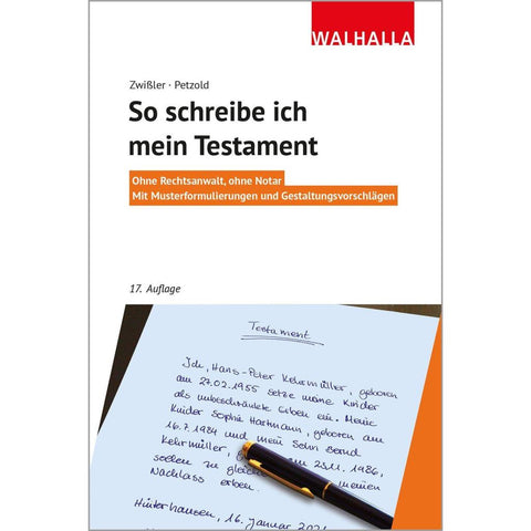 So schreibe ich mein Testament