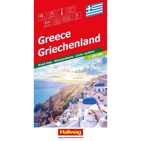 Hallwag Strassenkarte Griechenland 1:800.000