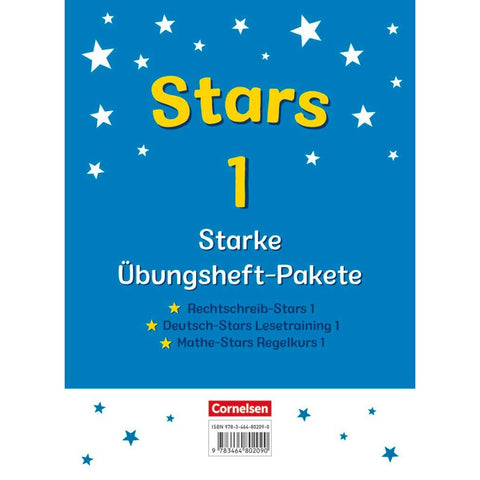 STARS - starke Übungshefte - 1. Schuljahr - 3 Übungshefte im Paket mit Lösungen