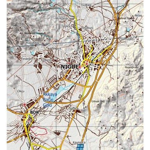 Kappadokien - Topographische Reisekarte 1:250.000 Türkei (Blatt 11)