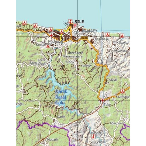 Istanbul - Topographische Reisekarte 1:250.000 Türkei (Blatt 1)