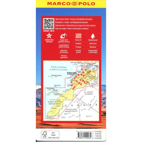 MARCO POLO Reisekarte Marokko 1:900.000