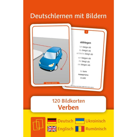 Verben: Set 1 - Deutsch, Englisch, Ukrainisch und Rumänisch
