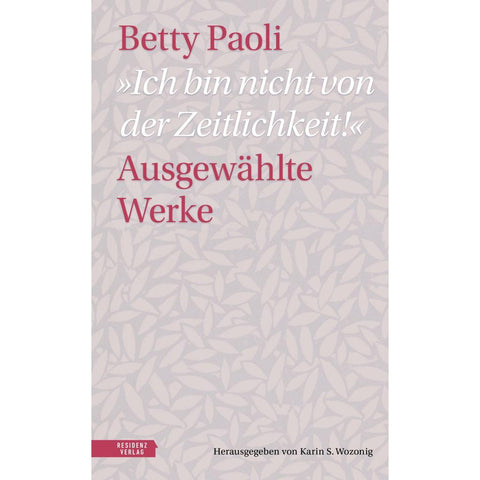 "Ich bin nicht von der Zeitlichkeit"