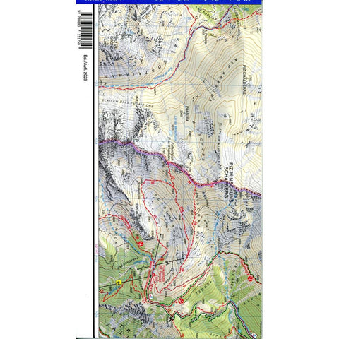 Tabacco Wandern Vinschgau-Mals-Sesvenna-Val Venosta-Malles 1:25000