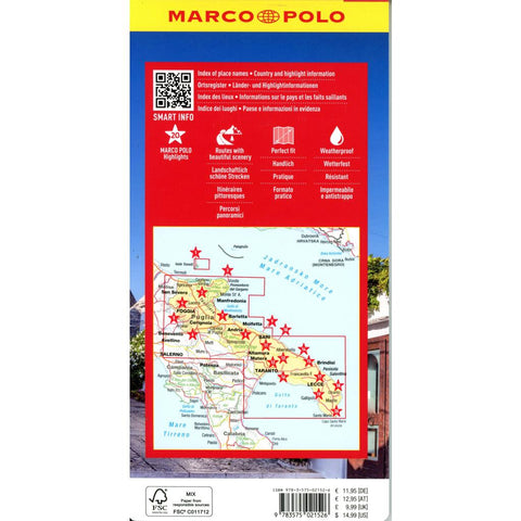 MARCO POLO Reisekarte Italien 11 Apulien 1:200.000