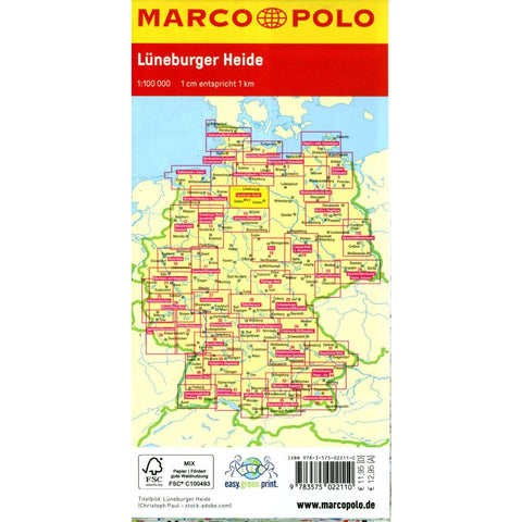 MARCO POLO Freizeitkarte 11 Lüneburger Heide 1:100.000
