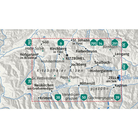 KOMPASS Wanderkarte 29 Kitzbüheler Alpen 1:50.000