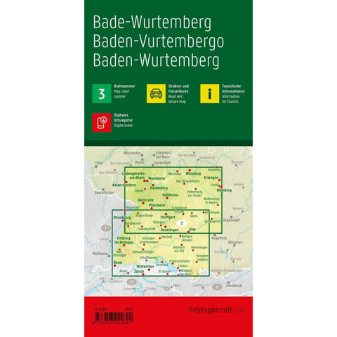 freytag & berndt Straßenkarte Baden-Württemberg 1:200.000
