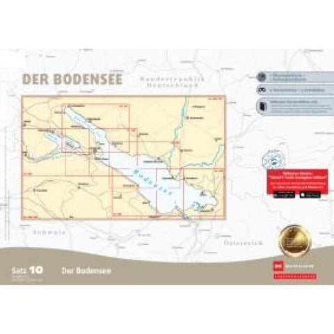 Sportbootkarten Satz 10: Bodensee (Ausgabe 2025)