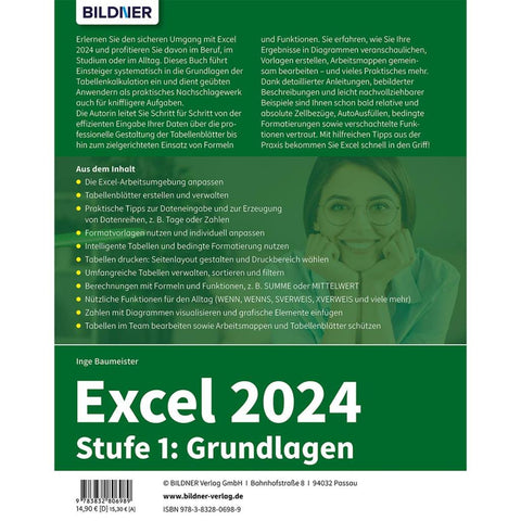 Excel 2024 - Stufe 1: Grundlagen