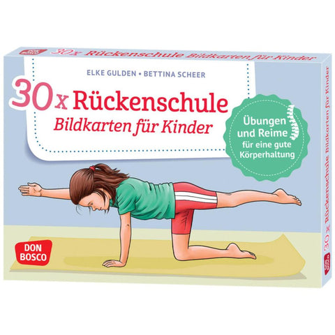 30 x Rückenschule. Bildkarten für Kinder