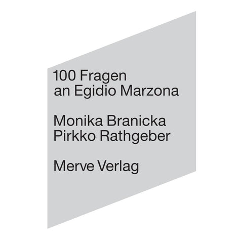 100 Fragen an Egidio Marzona