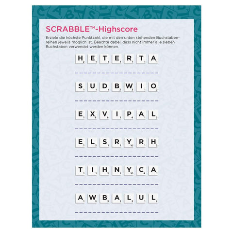 Scrabble(TM)-Rätselblock "to go"