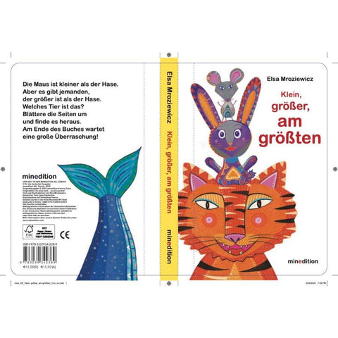 Klein, größer, am größten