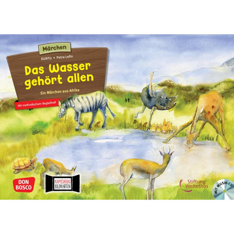Das Wasser gehört allen. Ein Märchen aus Afrika, m. Audio-CD. Kamishibai Bildkartenset.
