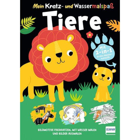 Mein Kratz- und Wassermalspaß - Tiere