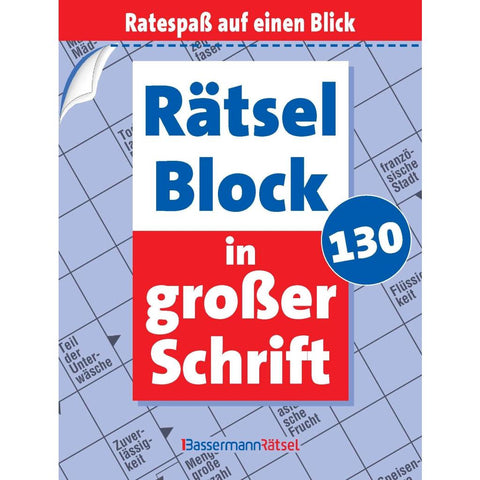 Rätselblock in großer Schrift 130 (5 Exemplare à 2,99 EUR)