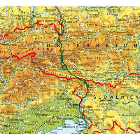 ROTHER Wanderführer Alpenüberquerung Salzburg - Triest