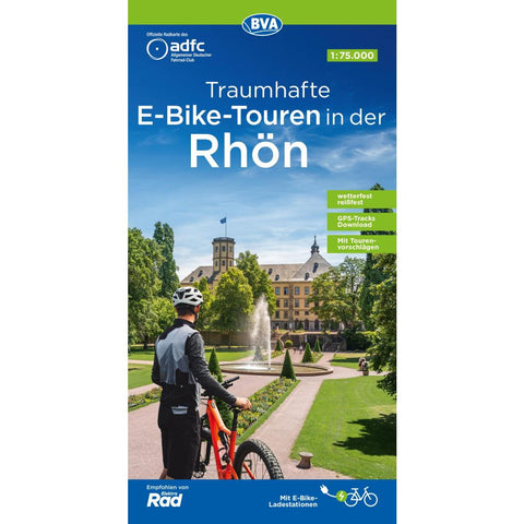 BVA ADFC Regionalkarte Traumhafte E-Bike-Touren in der Rhön 1:75.000