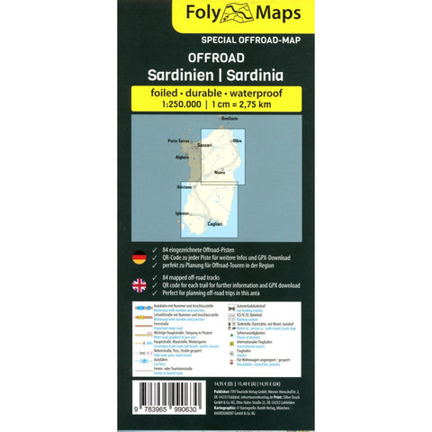 FolyMaps OFFROAD Sardinien 1:250 000