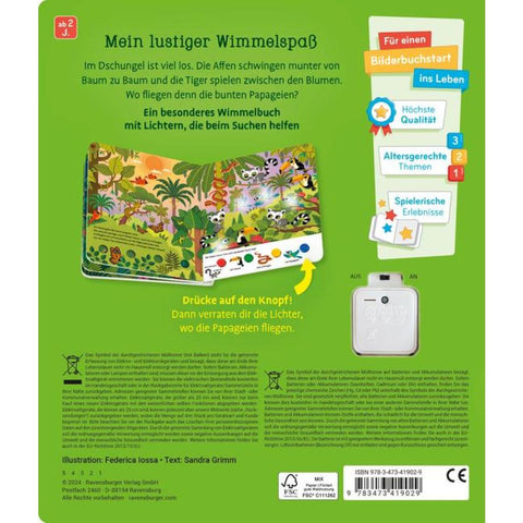 Mein großes Lichter-Wimmelbuch - Im Dschungel