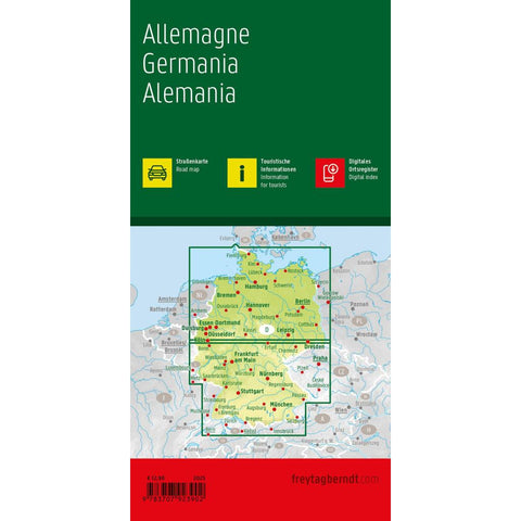 Deutschland, Straßenkarte 1:500.000, freytag & berndt