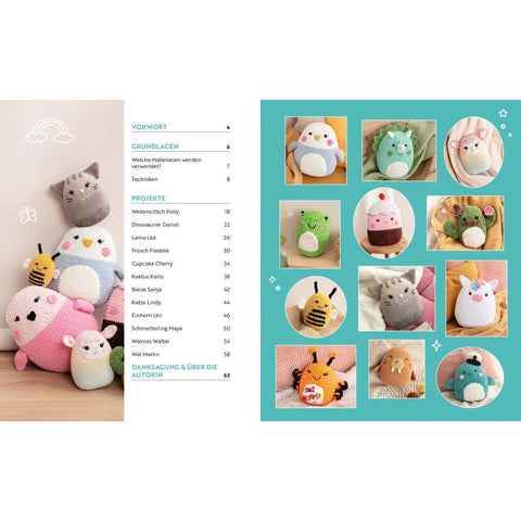 Happy Squishys häkeln - Niedliche Plüschtiere für Squishmallow-Fans